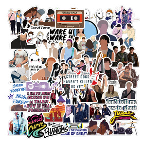50 pièces <span class=keywords><strong>classique</strong></span> film d'horreur personnages Graffiti autocollants pour Halloween cadeau mur livre décor vinyle terreur Cool peur autocollant - Product Image 3