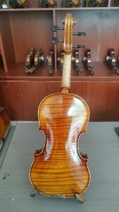 Violín estilo <span class=keywords><strong>barroco</strong></span> 4/4 con tapa de abeto, fondo de arce flameado, diapasón de ébano, sonido dulce, barniz espiritual, cuerdas de nailon, venta al por mayor - Product Image 3