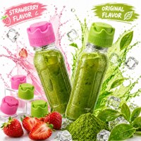 Poudre de Matcha Fraise Superfine en Gros 1000 Mesh Boisson Instantanée OEM Marque Privée Usine Source