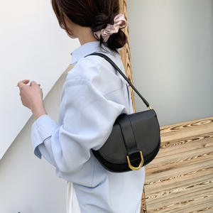 Borse a Tracolla di Lusso in <span class=keywords><strong>Pelle</strong></span> PU per Donna, <span class=keywords><strong>Borsa</strong></span> a Tracolla <span class=keywords><strong>Bianca</strong></span>, Borse Designer Stile Saddle - Product Image 4