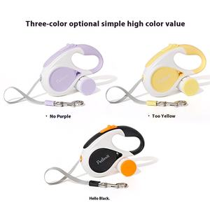 Tali anjing dapat ditarik otomatis 3/5 M, untuk anjing ukuran kecil dan sedang tali Teddy tahan lama perlengkapan hewan peliharaan - Product Image 4