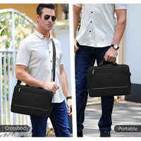 CoolBELL Sac pour ordinateur portable 15 pouces personnalisé avec logo, étanche en polyester, avec port USB, pour l'école, le bureau et les hommes