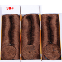 Tissage Court Ondulé de Cheveux Indiens 27 Pièces avec Closure Gratuite, Tissage de Cheveux Humains Femi 28 Pièces