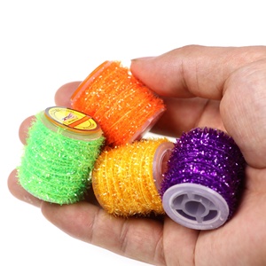 21 couleur <span class=keywords><strong>mouche</strong></span> attachant glace Chenille <span class=keywords><strong>Streamer</strong></span> marabout gabarit <span class=keywords><strong>mouche</strong></span> et leurre faisant <span class=keywords><strong>ligne</strong></span> Flash outils et accessoires <span class=keywords><strong>de</strong></span> pêche - Product Image 6