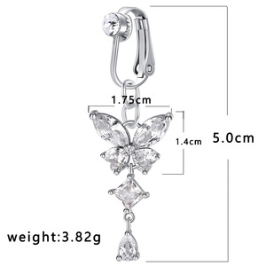 Anillos <span class=keywords><strong>de</strong></span> <span class=keywords><strong>ombligo</strong></span> falsos <span class=keywords><strong>de</strong></span> moda para mujer, joyería <span class=keywords><strong>de</strong></span> clip para <span class=keywords><strong>ombligo</strong></span> sin perforación, <span class=keywords><strong>piercing</strong></span> <span class=keywords><strong>de</strong></span> <span class=keywords><strong>ombligo</strong></span> sin perforar - Product Image 5
