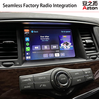 Sistem AZTON Interface Wireless Apple CarPlay Android Auto GPS Musik Bluetooth untuk Nissan Pathfinder Platinum 2020-2026