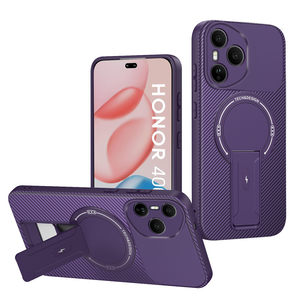 Sợi Carbon Armor Trường Hợp Điện Thoại Cho Huawei Honor 400 X60 X9C Ma Thuật 7 Lite X6C X7 Pro 5G Từ Sạc Không Dây Gấp Đứng Bìa - Product Image 6