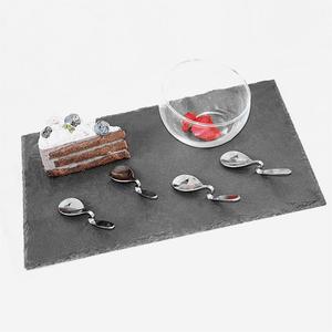 Top ventes, <span class=keywords><strong>plateau</strong></span> à <span class=keywords><strong>dessert</strong></span> en pierre ardoise avec tasse de crème glacée - Product Image 6
