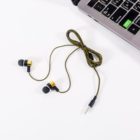 Meilleure Qualité avec Faible MOQ Vente en Gros Transfrontalière Microphone Filaire Écouteurs Intra-auriculaires Sportifs 3,5 mm Casque Gaming Basses Puissantes