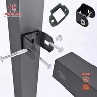 Panneau de Clôture en Métal Acier Galvanisé Haute Sécurité Noir pour Extérieur, Clôtures de Jardin et Portillons