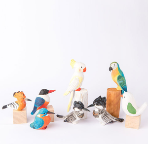Adornos de Madera de Pájaros Pequeños y Gordos, Grabados con Láser, Decoraciones Antiguas, Regalo para Oficina, Sala de Estar, Manualidades de Madera DIY - Product Image 6