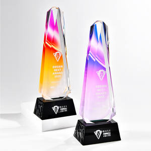 Trofeo de Cristal con Pico Impreso <span class=keywords><strong>en</strong></span> Color Personalizado |   Premio de Reunión Anual y Competencia de Equipo - Product Image 4
