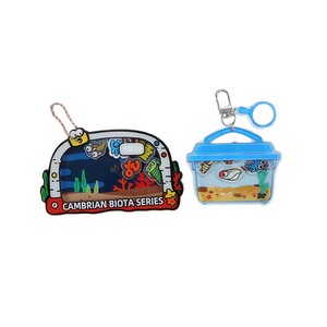 Porte-clés personnalisé en acrylique transparent double face avec chaîne, motif anime, dessin animé, ornement de bureau DIY, impression numérique en alliage de zinc - Product Image 5