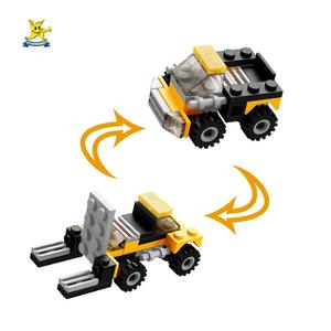 Nouveau STARMERRY 1:64 échelle éducatif ABS blocs de construction en plastique ensemble pour 5 à 7 ans enfants ingénierie <span class=keywords><strong>voiture</strong></span> jouet jouant - Product Image 6
