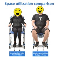 Chaise de toilette pour personnes âgées, chaise de bain pour femmes enceintes, fauteuil roulant pliable portable pour personnes handicapées, soins à domicile, classe II