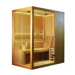 ห้องซาวน่าไม้ซีดาร์แดงสำหรับ 2 คน พร้อมกระจกกันความร้อนสูง - Product Image 2