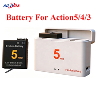 Batterie 2100 mAh en gros pour DJI Osmo Action 5/4/3, batterie de caméra numérique au lithium rechargeable pour DJI Action 5 Pro