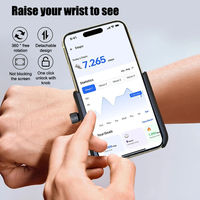 360 °   Support de téléphone rotatif pour bracelet de vélo, support de brassard pour smartphone, course à pied, randonnée, diffusion en direct, sports, compatible avec les téléphones