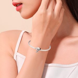 Diseñador 925 joyería de plata esterlina chapado en rodio lindo perro dálmata cachorro esmalte encantos para pulsera DIY Idea de regalo perfecta - Product Image 4