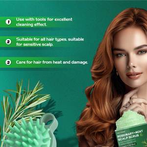<span class=keywords><strong>Exfoliante</strong></span> para el Cuero Cabelludo 2 en 1 con Romero, <span class=keywords><strong>Exfoliante</strong></span> para Limpiar la Acumulación de Residuos, Calma la Picazón, Mascarilla <span class=keywords><strong>Exfoliante</strong></span> para el Cuero Cabelludo - Product Image 2