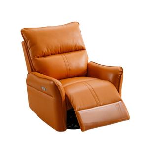 Sillón reclinable extensible de cuero sintético opcional eléctrico <span class=keywords><strong>Manual</strong></span> naranja Popular de estilo moderno para dormitorio - Product Image 3