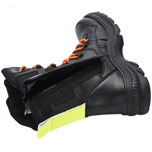 Botas <span class=keywords><strong>de</strong></span> Seguridad <span class=keywords><strong>de</strong></span> Cuero Ignífugas Ayon <span class=keywords><strong>de</strong></span> Alto Estándar con Protección Antipinchazos y Antipúas en la Puntera y la Suela para Bomberos y <span class=keywords><strong>Rescate</strong></span> - Product Image 2