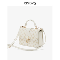 Tas Desainer Mewah Baru Bermotif Monogram, Tas Tangan Wanita dengan Kunci Cincin Hati, Tas Selempang Wanita