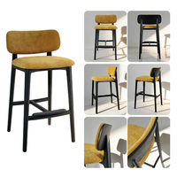 Tabouret de comptoir en velours, tabourets de comptoir modernes en cuir, tabouret de bar, chaise d'extérieur