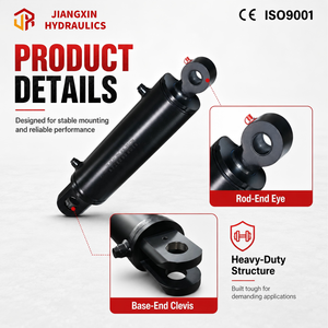 Cilindro Idraulico Jiangxin per Servosterzo <span class=keywords><strong>a</strong></span> Doppio Effetto, Alesaggio 90mm, Stelo 50mm, Duronizzato, Certificato CE ISO, Tubo Esterno 108mm, 20MPa - Product Image 1