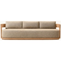 Canapé d'extérieur en teck massif, collection de meubles de jardin et de patio en bois de teck