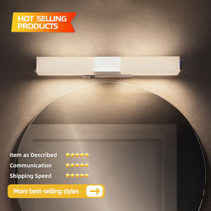 Espejo LED de Baño Negro Mate, Lámpara de Pared Nocturna, Iluminación de Maquillaje para Baño, Lámpara LED para Espejo de Vanidad - Product Image 3