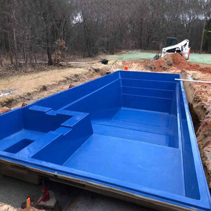 Custom Large Luxury Jacuzzi Swim Spa Pool - Fiberglass Shell