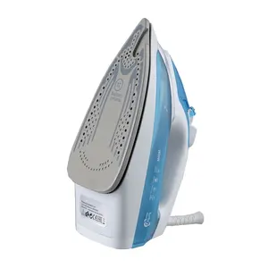 Home appliance plastic electric steam iron with ceramic plate