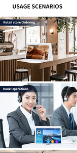 Evaluador de comentarios de clientes de negocios de escritorio 10,1, banco, pedido de restaurante, pantalla táctil dual, tableta Android - Product Image 6