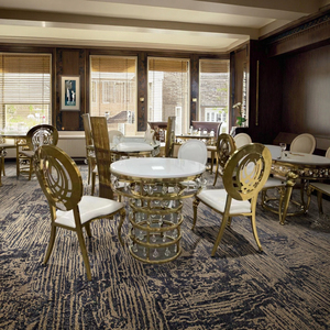 <span class=keywords><strong>Nuovo</strong></span> modello di lusso per matrimoni all'aperto per banchetti in acciaio inox <span class=keywords><strong>nuovo</strong></span> cuscino in velluto con schienale alto - Product Image 3