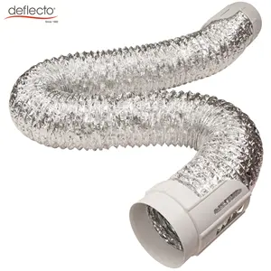 Resistente ao calor Secador de ventilação Fácil Conexão 4 Polegadas 25 Ft Alumínio Foil Air Duct Connector Flexível Hook Up Set