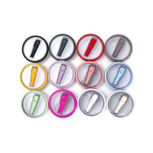 Leakproof 40oz Plastic Tumbler Lid with <b>Straw</b> & Thick Silicone Seal Ring, Replacement <b>Cup</b> Cover for Car <b>Cup</b> Ice <b>Cup</b> Travel Mug - Product Image 2