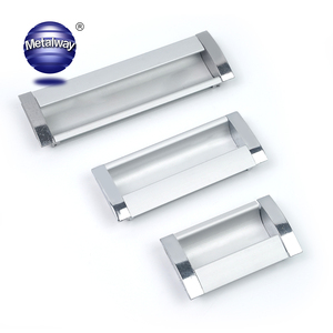 Poignée de tiroir dissimulée en alliage d'aluminium moderne, bouton de meuble encastré, poignée de porte intégrée pour chambre, extérieur et entrepôt - Product Image 3