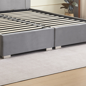 Wholesale Popular Soft <b>Bed</b> Set Designer <b>Queen</b> Soft <b>Bed</b> Frame Eco-Friendly Fabric <b>Bed</b> Hotel Modern King <b>Bed</b> Frame Home - Product Image 5