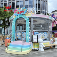 Nouveau design 2026 : Jeu interactif de tir rotatif à 16 joueurs sur le thème de la bataille aquatique, avec jets d'eau, pour attractions de fête foraine en extérieur