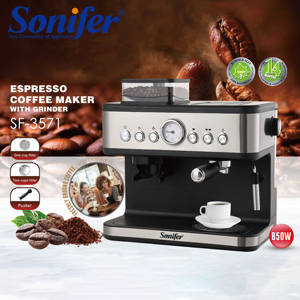 <span class=keywords><strong>Machine</strong></span> à café <span class=keywords><strong>expresso</strong></span> Sonifer SF-3571, style moderne, multifonctionnelle, automatique, avec broyeur à café, pour cappuccino, neuve d'usine - Product Image 3