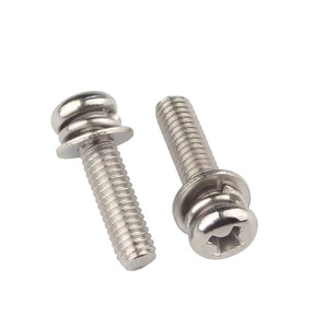 Carbon Steel Nickel Plated Round Head Screw Metric Standard Thread Grade A Construction Industry Use - Product Image 2