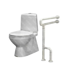 <b>Grab</b> <b>Bars</b> For Toilet With Anti Slip Feature Wall Mounted 100 Kg Load Capacity Stainless Steel Aluminum Alloy Minimalist Design - Product Image 2