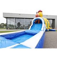 Maison de rebond gonflable Seaworld avec toboggan et piscine à balles combo gonflable humide ou sec à vendre