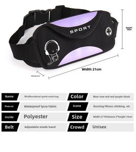 Riñonera Impermeable Promocional con Logotipo Personalizado para Correr y Hacer Ejercicio, con Material de Buceo - Product Image 4