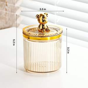 Portable Creative Cotton Swab Box Plastic Cosmetic Cotton Box Cosmetics Storage Box With Lid - Product Image 3