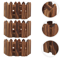 Support de jardinière rustique en bois FSC personnalisé, 3 pièces, pour extérieur/intérieur, pour garde-corps de fenêtre, balcon, clôture de jardin, pot de fleurs, seau à plantes, boîte à fleurs en bois