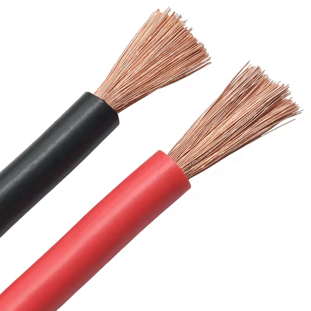 Highly Flexible 10 25 35 50 70mm 95mm2 Pure Copper Battery Power Cable Welding Solar Inverter System Automotive Rubber