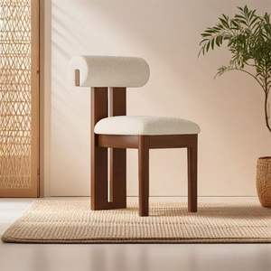 Sedia da Pranzo in Legno di Quercia Massello Stile Retrò Francese, Altezza Regolabile, Colori Personalizzabili, Marca <span class=keywords><strong>Dream</strong></span> House per Casa, Hotel, Caffè - Product Image 4