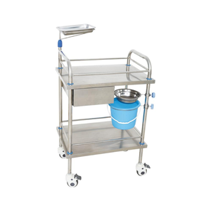 Ziekenhuis Roestvrijstalen Wasgoed Verzamelen Trolley Dressing Dispenser Medicijnkar Met Vergrendelingswielen - Product Image 6